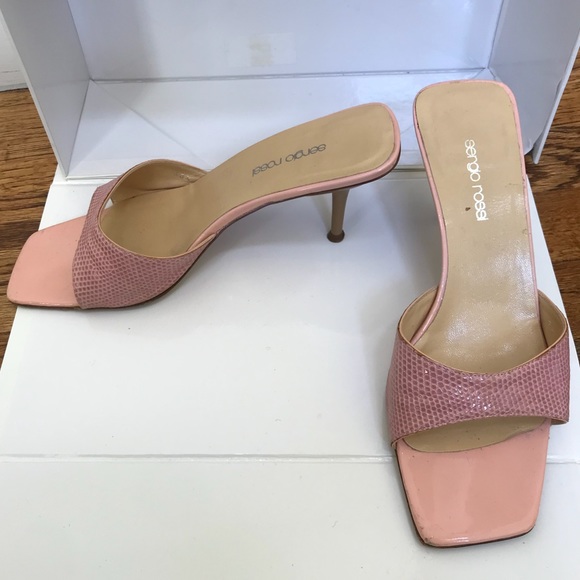 Sergio Rossi Shoes - Sergio Rossi Pink Leather Heels